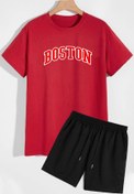 Resim Trend Sizde Unisex Boston Şort T-shirt Eşofman Takımı 