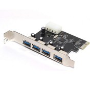 Resim WOZLO Pci Express Pci-e Usb 3.0 Kart Pcıe 4 Port Çoklu Usb Çoklayıcı 