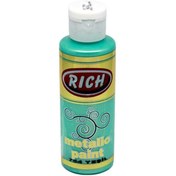 Resim Rich Akrilik Boya Metalik Boya 120 CC Yeşil 0754 
