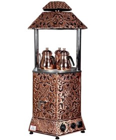 Resim Anka Pro Max Elektrikli Çay Makinası Seti 1 Demlikli 12 Litre Bakır 