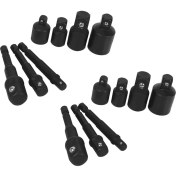 Resim Adaptör Soket Adaptörü Soket Tarifi 1/4inch 1/2 Inç 3/8 Soket Adaptörü ve 8pcs Manşet Adaptörü Için 6pcs Altıgen Boşluk (Yurt Dışından) 
