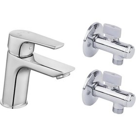 Resim Eca Niobe Lavabo Bataryası 053 2 Adet Filtreli Ara Musluk 