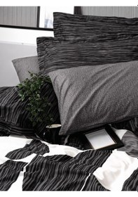 Resim Modern Çift Kişilik Nevresim Takımı Niko Antrasit - Elm-01-455888 Renkli 