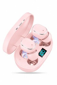 Resim Favors Dots E6s Bluetooth Kulaklık Hd Ses Extra Bass Yüksek Mikrofon Kalitesi Pembe Uyumlu 