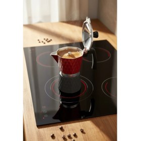 Resim PremiumPort Prenses Moka Pot 6 Fincan, Şık ve Dayanıklı Kahve Demleme Seti 