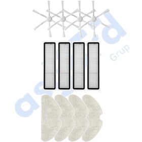 Resim Dreame D10s, D10s Pro, D9 Max Gen2 Uyumlu 4 Yan Fırça 4 Filtre 4 Mop Pkt-iasgf0000203 