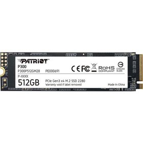 Resim Patriot P300 512GB 1700MB-1100MB M.2 2280 PCIe SSD 