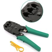 Resim Aogo Rj 45 Pensesi RJ45 RJ11 RJ12 Universal Sıkma Pensesi 3lü Konnektör Pense Internet Kablo Soyucu Crimper 