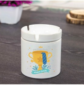 Resim İsme Özel Seramik Küllük - Yılın Babası 