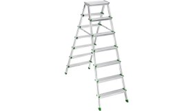 Resim Belle Fusion Mey Ithalat® Sm Saraylı 7+7 Çift Taraflı Alüminyum Merdiven 
