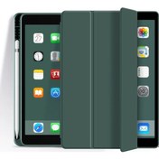 Resim Kalem Tutucu Kılıf İle İpad Uyumlu A16 11th11 2025 A3354 A3355 A3356 Akıllı Kapak Dark Green İpad Uyumlu 11th 11 2025 Kılıf 