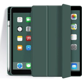 Resim Kalem Tutucu Kılıf İle İpad Uyumlu A16 11th11 2025 A3354 A3355 A3356 Akıllı Kapak Dark Green İpad Uyumlu 11th 11 2025 Kılıf 