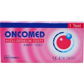 Resim Oncomed Hızlı Gebelik Testi 1 Kart Test 