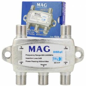 Resim Mag 1 X 4 Diseqc Switch Çanak Anten Ayırıcı 