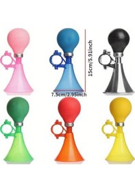 Resim Siyah Çocuk Bisikleti Havalı Korna 1 Adet Renkli Bisiklet Halka Alarmı Çocuk Erkek Kız İçin Plastik Gidon Çan Scooter Bisiklet Aksesuarları Aracı Siyah 