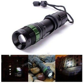 Resim Watton Wt-012 El Feneri Zoomlu 200 Metre Şarjlı Işıldak Siyah 