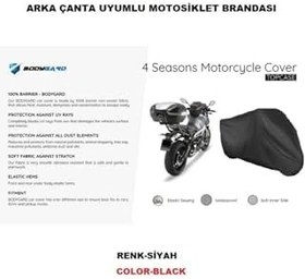Resim Falcon Wonder 150 Motosiklet Brandası Arka Çanta Uyumlu Branda,örtü-siyah 