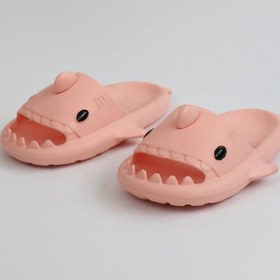 Resim Afrodit Giyim Köpekbalığı Pembe Unisex Tam Ortopedik Terlik Shark Slides 