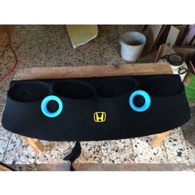 Resim Honda Civic 2004 2005 4'lü Oval Hoparlörlü Polyesterli Pandizot 2 Portlu Kabartma 