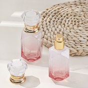 Resim 1 adet 30ml Şık Cam Parfüm Dağıtıcı Şişe, Büyük Kapasiteli, İnce Sis Sprey, Taşınabilir & Doldurulabilir, Seyahat ve Örnek Depolama için İdeal, Seyahat Parfüm Şişesi|Şık Tasarım|Yüzeyli Kapak, Parfüm Doldurulabilir Şişeler 