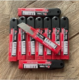 Resim Eltoro Maket Bıçağı Yedeği 0,5mm Falçata Yedeği 18mm 10pk Karbon Çelik 