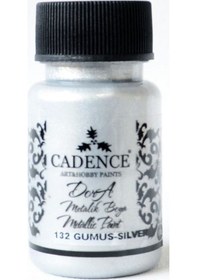 Resim Cadence Dora Metalik Boya 50 ML 132 Gümüş 