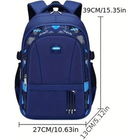 Resim Turcoshop11 Mavi Küçük Boy Ortaokul Çocukları İçin Hafif Sırt Çantası Erkek Ve Kızlar İçin Omurga Koruyucu Mavi 