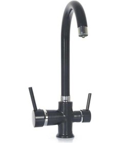 Resim Aqua Bella Su Arıtma Cihazı 3 Yollu Musluk Siyah Sıcak/soğuk 