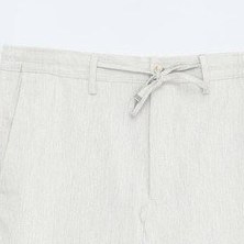 Resim Kip Koyu Bej Düz Dokuma Jogging Fit Casual Pantolon Bej 