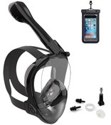 Resim Tam Yüz 180 Panoramik Şnorkel Dalış Maskesi Şnorkel 