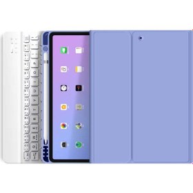 Resim Samsung Galaxy Tab S6 Lite P610/p613 Tablet Uyumlu Bluetooth Klavyeli Kılıf Türkçe Klavye Kılıf 
