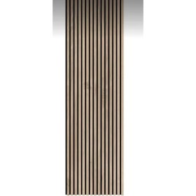 Resim Vera Dekor 60X275 cm Teak Renk Akustik Ahşap Duvar Paneli 
