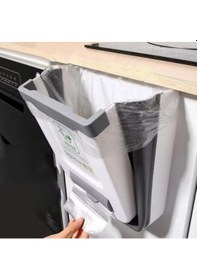 Resim Katlanabilir Mutfak Çöp Kovası Torba Hazneli 