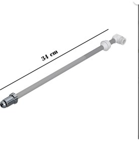 Resim Klozet Taharet Çubuğu Krom Uçlu 34 cm Taharet Çubuğu Klozet Taharet Çubuğu De 