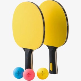Resim Tecno Pro Pro 3000 Pop Sarı Masa Tenisi Raketi 