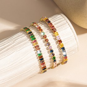Resim 3 adet Bahar ve Yaz Moda Erkek ve Kadınlar için Doğal Taş Tenis Bileklik Seti, Seksi Bohem Bahar ve Yaz Renkli, Düşük Alerji Anti-Oksidasyonlu Bakır Kaplama, Bahar ve Yaz Günlük Kullanım, Tatil, Seyahat, Giyim, Gelinlik Düğün, Sevgililer Günü, Yıldönümü, Karnaval, Anneler Günü için Mükemmel Takı Hediyesi 