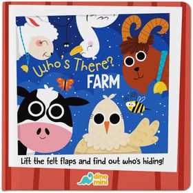 Resim Who's There? - Farm (Keçe Flaplı Kitap - İngilizce) 