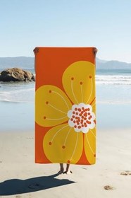 Resim Dijital Baskı Plaj Deniz Havlusu Çiçek Desenli Peştamal HVL0182 