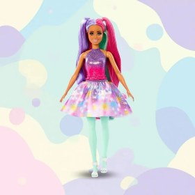 Resim Barbie A Touch Of Magic Karakter Bebekler - Standart Renkli 32 cm Eğlenceli Set 3 Parça 
