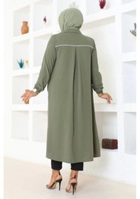 Resim Arma Ve Biye Detaylı Ara Boy Kap - Haki / K0103 Haki 