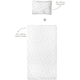 Resim Astra %100 Organik Pamuk Bebek Lastikli Çarşaf Seti 70 x 140 cm 