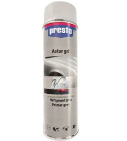 Resim Presto 1k Sprey Akrilik Metal Yüzey Astarı Gri 500 Ml. 