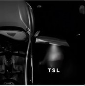 Resim Topnotch Tesla Model 3 Y X S Highland Kapış Projektör Işık Yansıtmalı Beyaz Yazı 