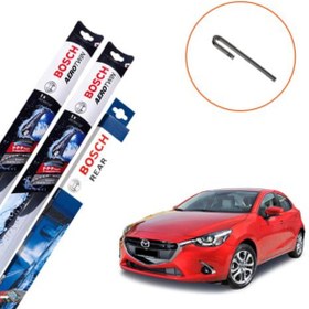 Resim Mazda 2 Muz Silecek Takımı Ön Arka Bosch Aerotwin 2015-2020 