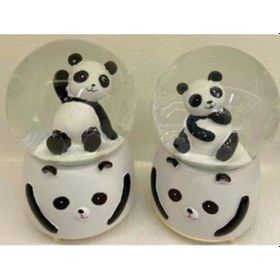 Resim Siyah-beyaz Panda Kar Küresi Büyük Boy 02-10mm 5yards 