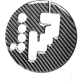 Resim Mazda Rx8 2004-2008 İçin Araba Karbon Fiber Dişli Paneli Dekoratif Etiket, Sol Sürücü 1 Adet 