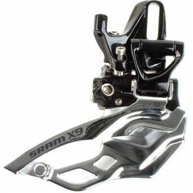 Resim SRAM X9 2x10 ÜSTTEN DİREKT BAĞLANTILI ÖN VİTES DEĞİŞTİRİCİ Gri - Siyah 