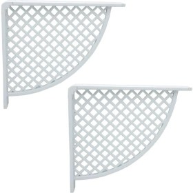 Resim Asseds Store Hırdavat Plastik Raf Altı Beyaz 17 * 18CM (2 Adet) 