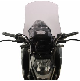 Resim GP Kompozit CF Moto 250 NK 2023-2026 Uyumlu Ön Cam Füme 49 cm 