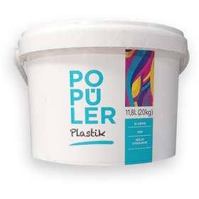 Resim Polisan Popüler -Plastik -Mat -İç Cephe Duvar Boyası -Dingin Gri 
